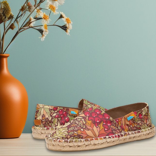 Autumn Leaves Berries Espadrilles (Creator Uploaded)