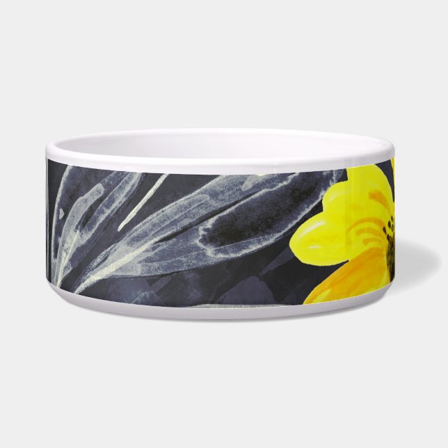 Autumn leaves, berries: watercolor pattern. bowl (Front)