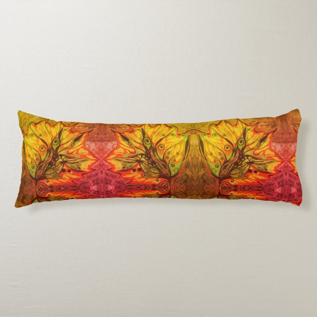 Autumn leaves body pillow (Front)