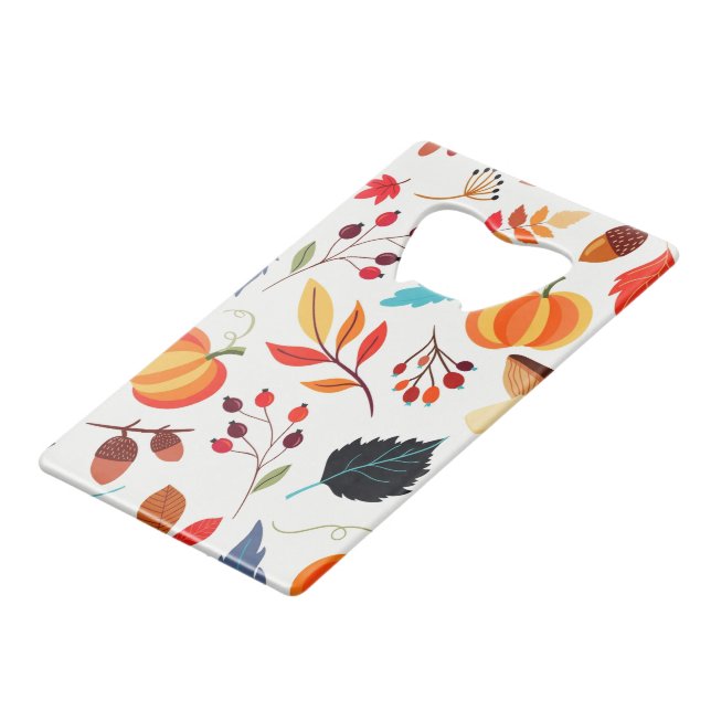 Autumn Leaves Bottle Opener (Front Angled)
