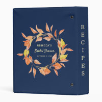 Recipe Book Binder, Bridal Shower Gift, Family Cook book, Cu