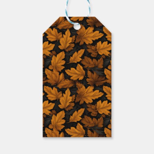 Autumn Leaves Brown And Orange Foliage  Gift Tags