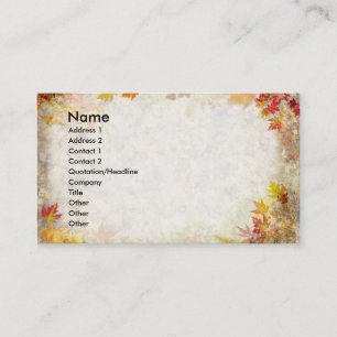 Autumn Leaves Business Card