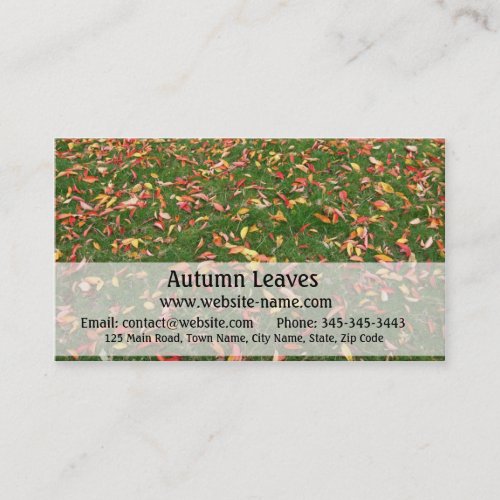 Autumn Leaves Business Card