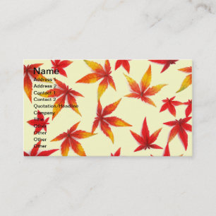 Autumn Leaves Business Card