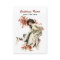 Autumn Leaves Business Card Lady and Dog