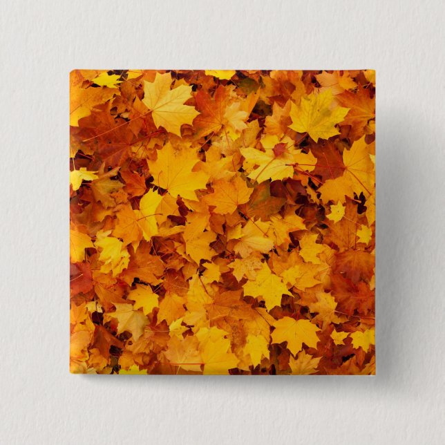 Autumn Leaves Button (Front)