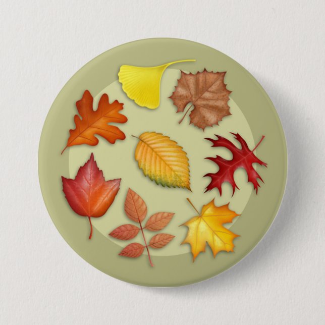 Autumn Leaves Button (Front)