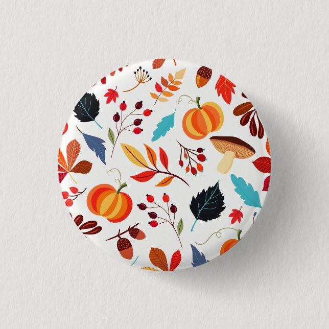 Autumn Leaves Button (Front)
