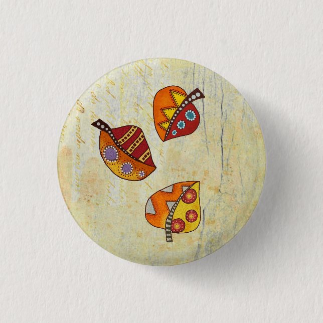 autumn leaves button (Front)