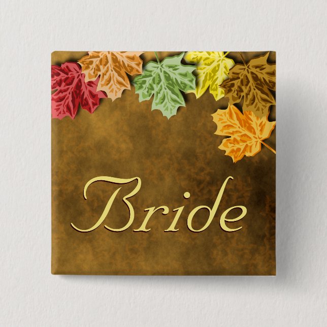 Autumn Leaves Button (Front)