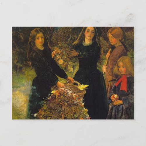 Autumn Leaves By Sir John Everett Millais Postcard