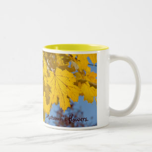 Autumn leaves by TDGallery Two-Tone Coffee Mug