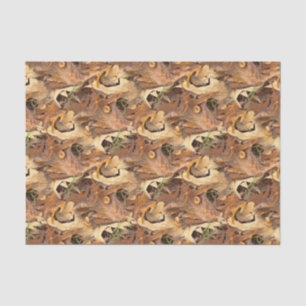 Autumn Leaves Camo Nature Abstract Photography Tissue Paper