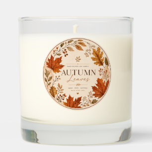 Autumn Leaves Candle Label
