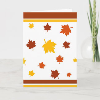 Autumn leaves - Card