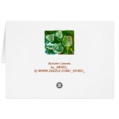 Autumn Leaves Cards (Back Horizontal)