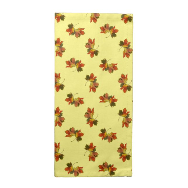 Autumn Leaves  Cloth Napkin (Half Fold)