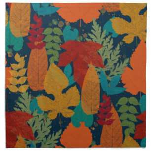 Autumn leaves cloth napkin