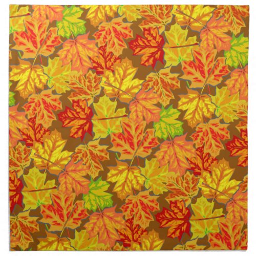 Autumn Leaves Cloth Napkin