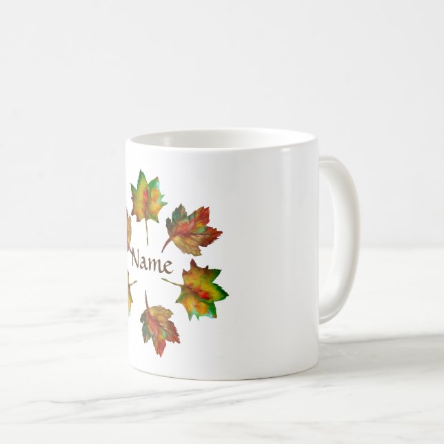 Autumn Leaves Coffee Mug (Front Right)