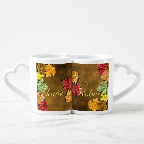 Autumn Leaves Coffee Mug Set