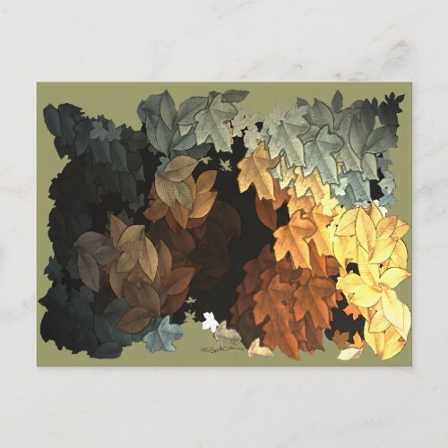 AUTUMN LEAVES Collection Postcard