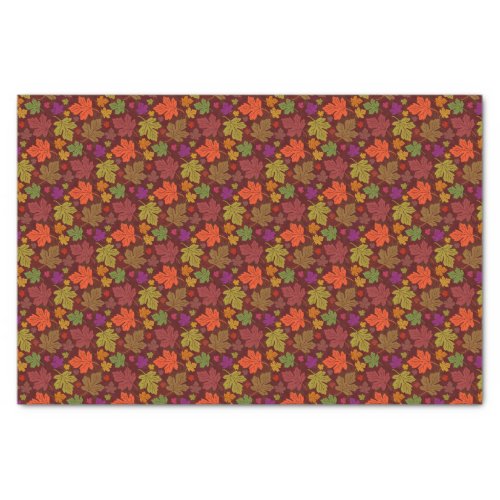 Autumn Leaves Colorful Fall Maple Leaf Pattern Tissue Paper