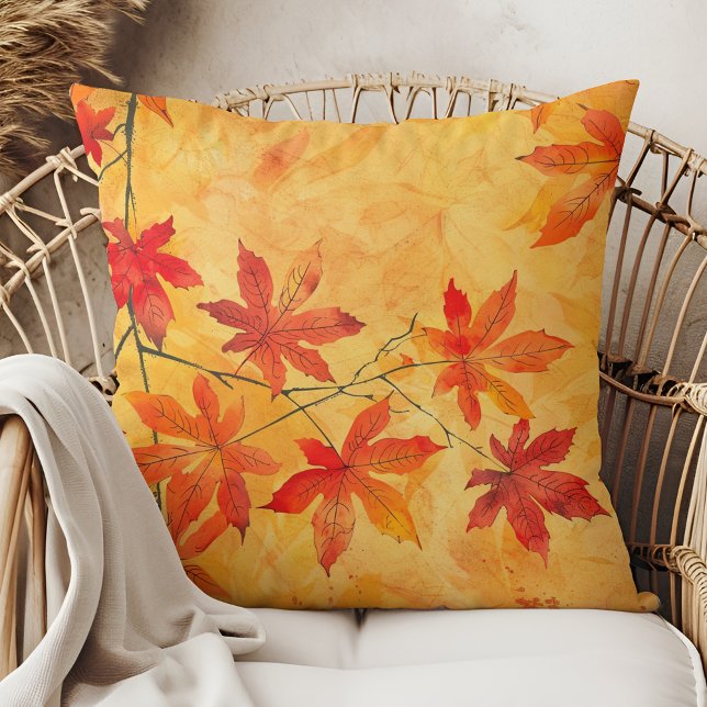Autumn Leaves – Cozy Fall Throw Pillow (Creator Uploaded)