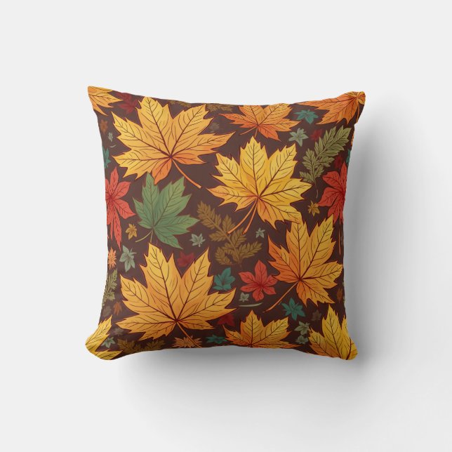 Autumn Leaves Cushion (Front)