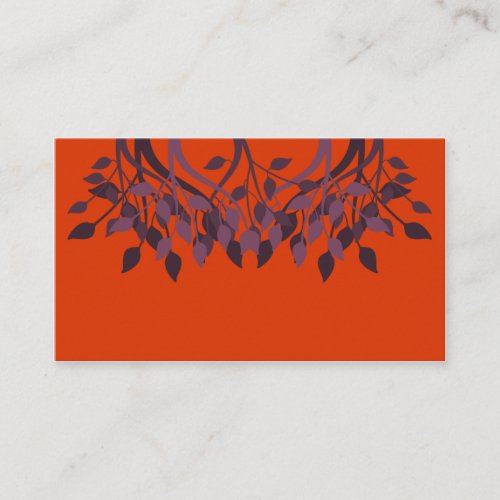 Autumn Leaves Custom Place Cards Business Card Template