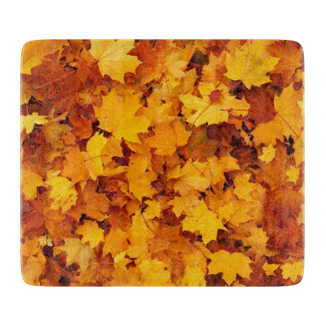 Autumn Leaves Cutting Board (Front)