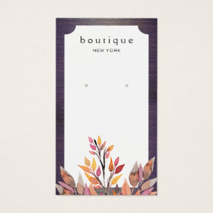 Autumn Leaves Earring Display Card