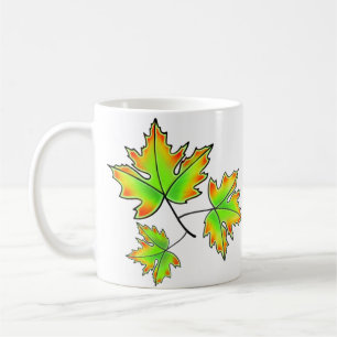 Autumn Leaves elegant fall botanical Coffee Mug
