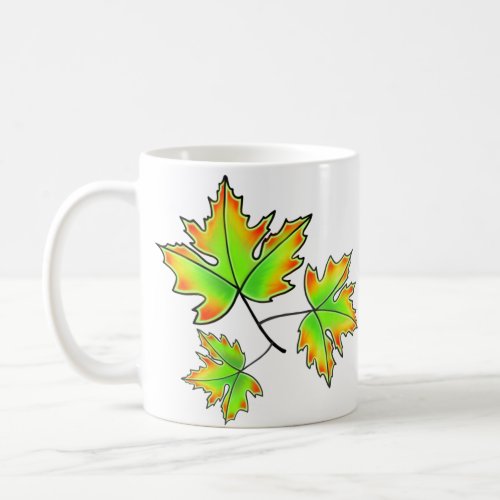Autumn Leaves elegant fall botanical Coffee Mug