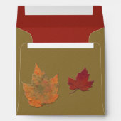 Autumn Leaves Envelope for 5.25" Square Invitation (Back (Bottom))