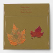 Autumn Leaves Envelope for 5.25" Square Invitation (Back (Top Flap))