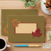 Autumn Leaves Envelope for 5"x7" Sizes (Desk)