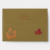 Autumn Leaves Envelope for 5"x7" Sizes (Back (Top Flap))