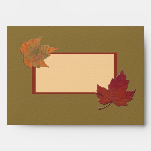 Autumn Leaves Envelope for 5x7 Sizes
