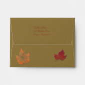 Autumn Leaves Envelope for Reply Cards (Back (Top Flap))