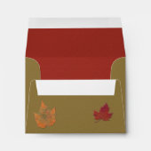 Autumn Leaves Envelope for Reply Cards (Back (Bottom))