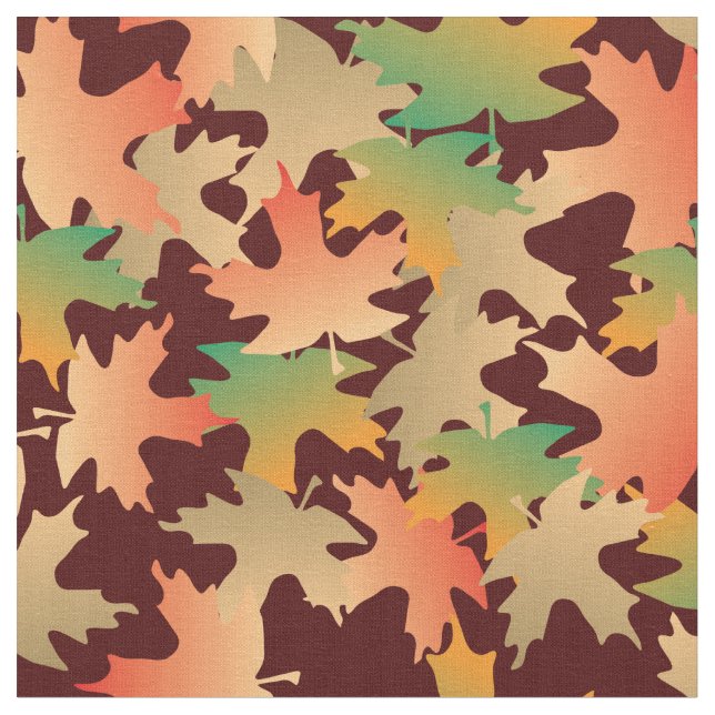 Autumn Leaves Fabric (Close Up)