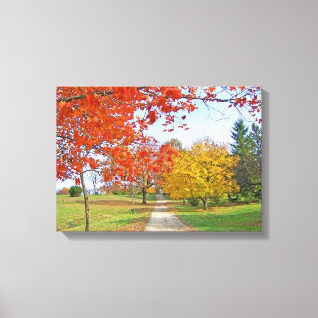 Autumn Leaves Fall Canvas Print (Front)