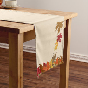 Autumn Leaves Fall Color 16x108 Long Table Runner