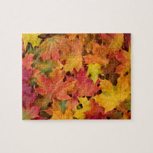 Autumn Leaves Fall Color Family Quiet Fun Jigsaw Puzzle