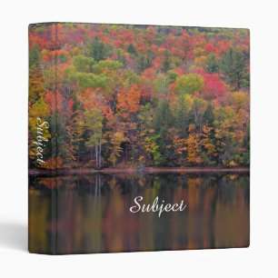 Autumn Leaves Fall Color Scene Binder