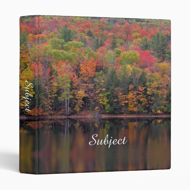 Autumn Leaves Fall Color Scene Binder (Front/Spine)