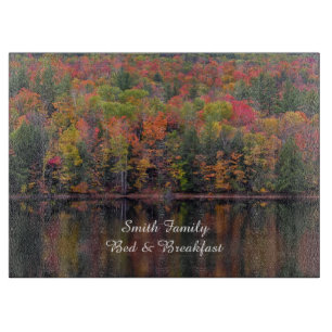 Autumn Leaves Fall Color Scene Cutting Board