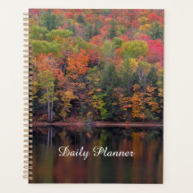 Autumn Leaves Fall Color Scene Daily Planner